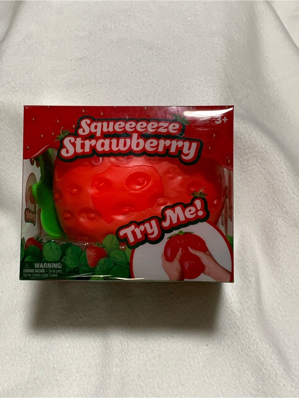 Squeeze Red Strawberry Squeezeeeze Toy by Squeeze